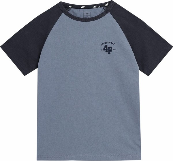 Granatowa koszulka dziecięca 4F dla chłopców
