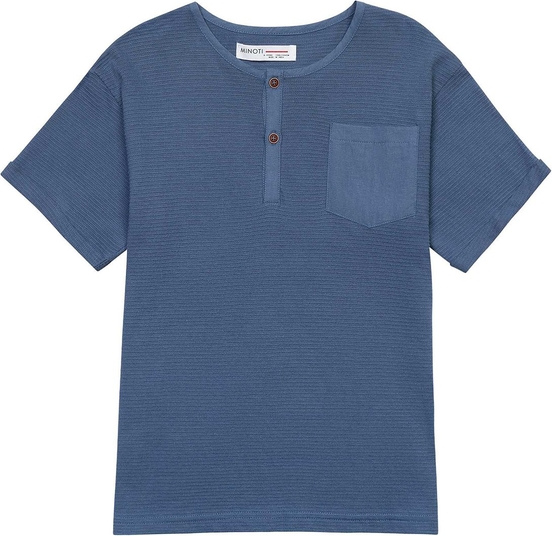 Granatowa koszulka dziecięca Minoti z krótkim rękawem dla chłopców