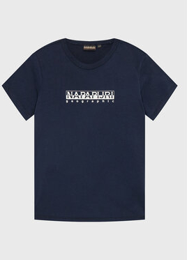 Granatowa koszulka dziecięca Napapijri dla chłopców