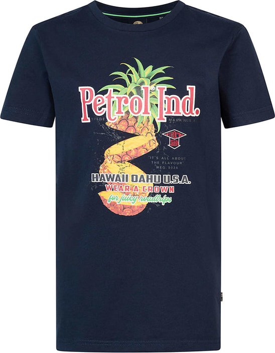 Granatowa koszulka dziecięca Petrol dla chłopców