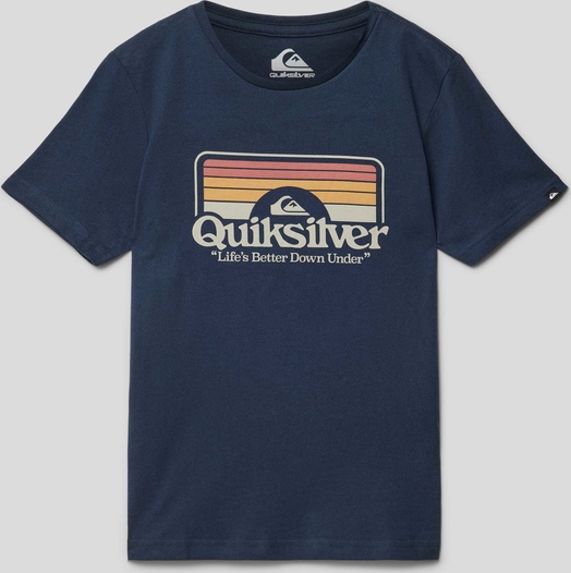 Granatowa koszulka dziecięca Quiksilver dla chłopców