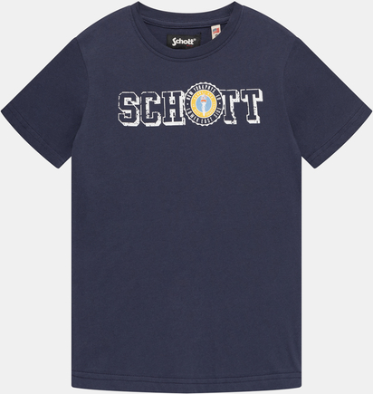 Granatowa koszulka dziecięca SCHOTT