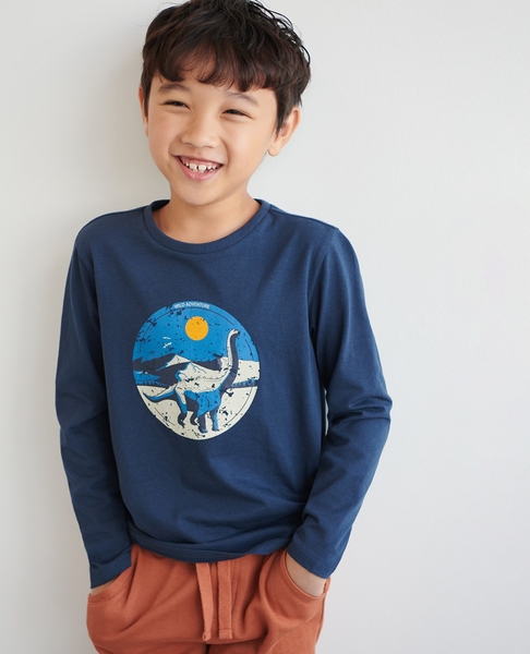 Granatowa koszulka dziecięca Sinsay dla chłopców