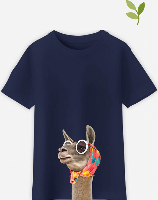 Granatowa koszulka dziecięca Wooop dla chłopców
