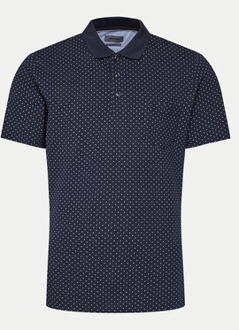 Granatowa koszulka polo Pierre Cardin w stylu casual