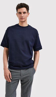 Granatowa koszulka Selected Homme w stylu casual