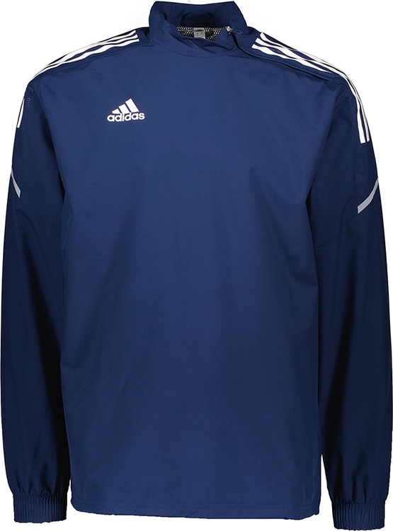 Granatowa koszulka z długim rękawem Adidas w sportowym stylu z długim rękawem