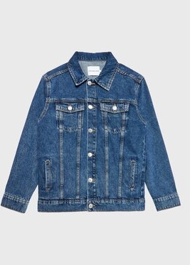 Granatowa kurtka dziecięca Calvin Klein z jeansu