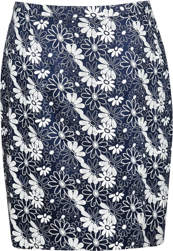Granatowa spódnica Fokus z tkaniny