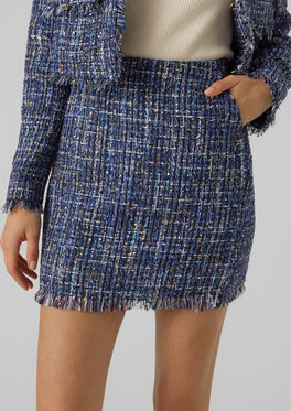 Granatowa spódnica Vero Moda mini w stylu casual