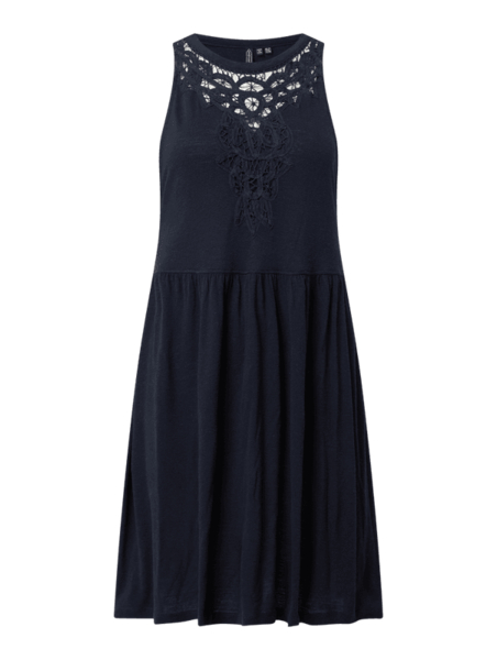 Granatowa sukienka Superdry bez rękawów z okrągłym dekoltem