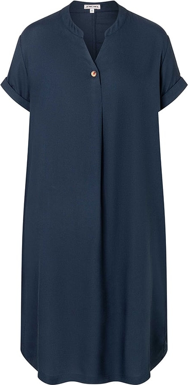 Granatowa sukienka Timezone z dekoltem w kształcie litery v z krótkim rękawem w stylu casual