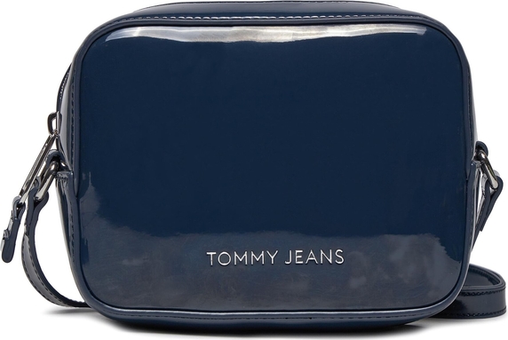 Granatowa torebka Tommy Jeans na ramię matowa średnia