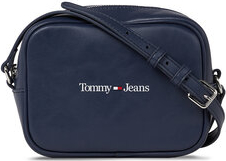 Granatowa torebka Tommy Jeans na ramię w młodzieżowym stylu średnia