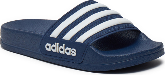 Granatowe buty dziecięce letnie Adidas w paseczki
