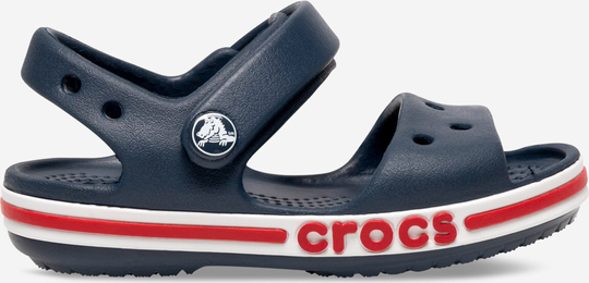 Granatowe buty dziecięce letnie Crocs na rzepy