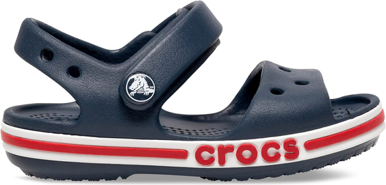 Granatowe buty dziecięce letnie Crocs na rzepy