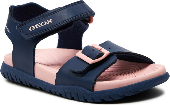 Granatowe buty dziecięce letnie Geox dla dziewczynek
