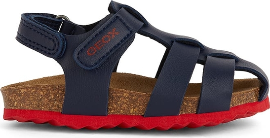 Granatowe buty dziecięce letnie Geox z tkaniny