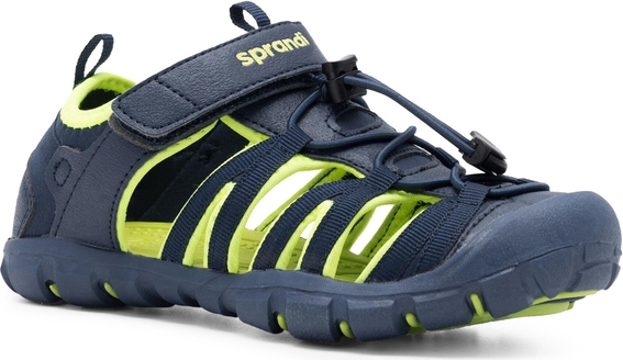 Granatowe buty dziecięce letnie Sprandi na rzepy