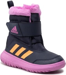 Granatowe buty dziecięce zimowe Adidas