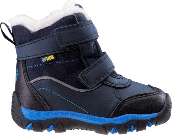 Granatowe buty dziecięce zimowe Bejo na rzepy
