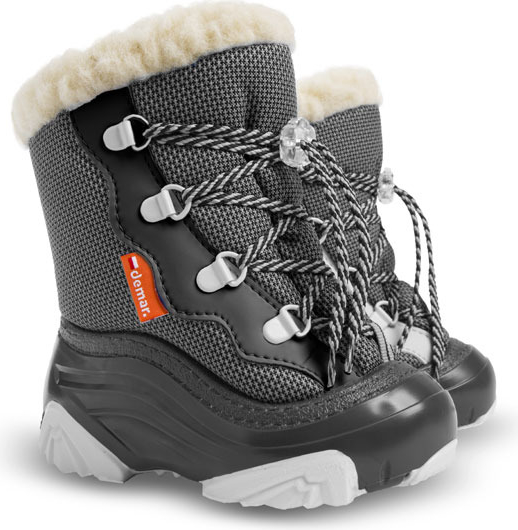 Granatowe buty dziecięce zimowe Demar