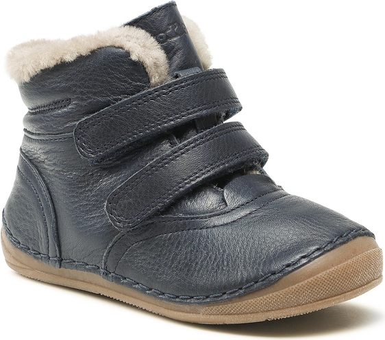 Granatowe buty dziecięce zimowe Froddo na rzepy