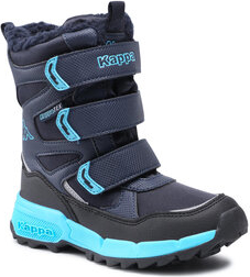 Granatowe buty dziecięce zimowe Kappa na rzepy