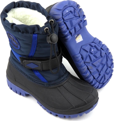 Granatowe buty dziecięce zimowe Lee Cooper sznurowane