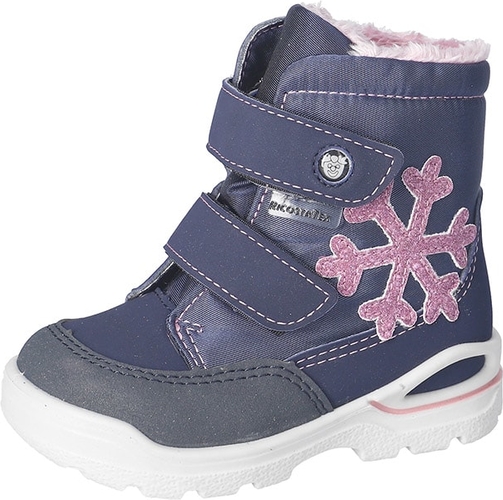 Granatowe buty dziecięce zimowe Pepino