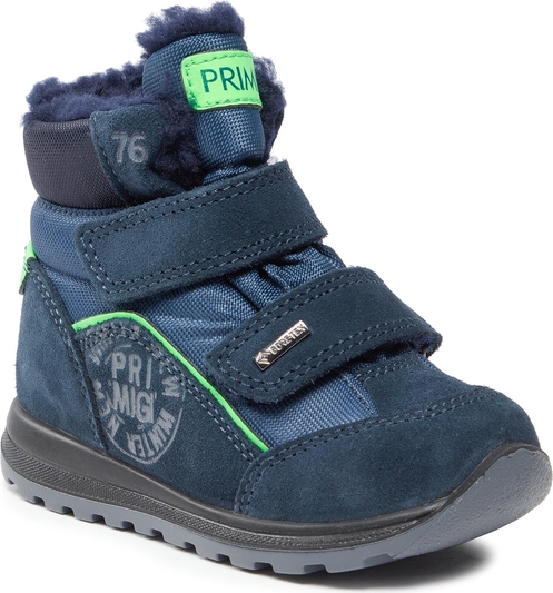 Granatowe buty dziecięce zimowe Primigi na rzepy