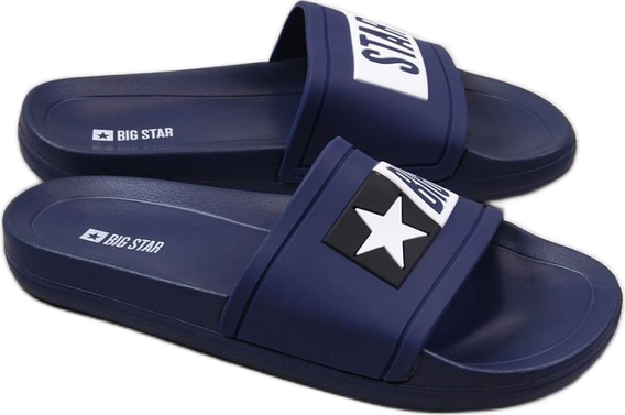 Granatowe buty letnie męskie Big Star w stylu casual