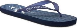 Granatowe buty letnie męskie Calvin Klein w stylu casual