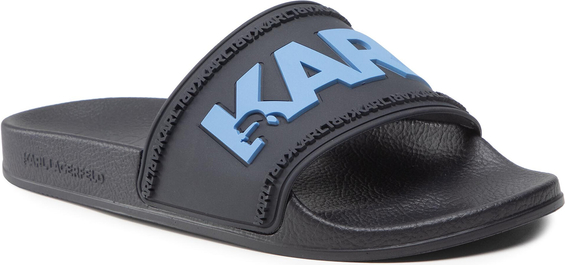 Granatowe buty letnie męskie Karl Lagerfeld w sportowym stylu