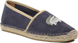 Granatowe buty letnie męskie Lacoste z tkaniny