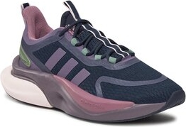 Granatowe buty sportowe Adidas w sportowym stylu z płaską podeszwą