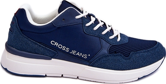 Granatowe buty sportowe Cross Jeans w sportowym stylu