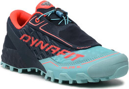 Granatowe buty sportowe Dynafit sznurowane z płaską podeszwą w sportowym stylu