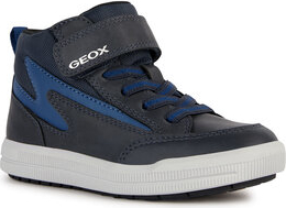 Granatowe buty sportowe dziecięce Geox dla chłopców sznurowane