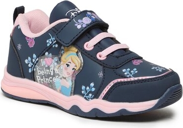 Granatowe buty sportowe dziecięce Princess na rzepy