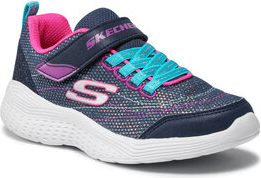 Granatowe buty sportowe dziecięce Skechers na rzepy