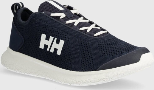 Granatowe buty sportowe Helly Hansen w sportowym stylu sznurowane