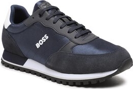 Granatowe buty sportowe Hugo Boss sznurowane