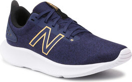 Granatowe buty sportowe New Balance z płaską podeszwą w sportowym stylu