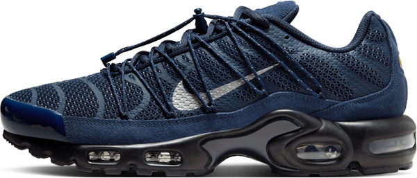 Granatowe buty sportowe Nike sznurowane z tkaniny w sportowym stylu