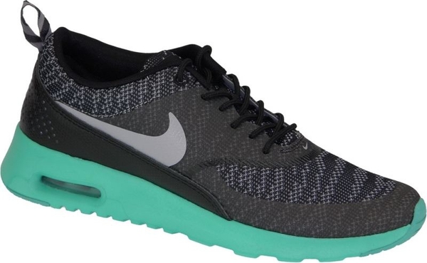 Granatowe buty sportowe Nike ze skóry z nadrukiem air max thea