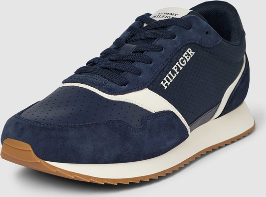 Granatowe buty sportowe Tommy Hilfiger sznurowane