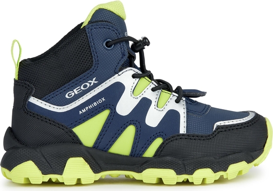 Granatowe buty trekkingowe dziecięce Geox