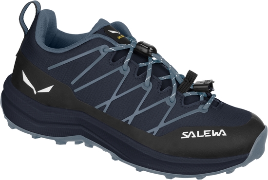 Granatowe buty trekkingowe dziecięce Salewa sznurowane